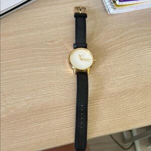 Classic Black Leather Watch